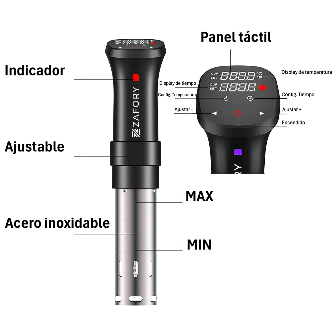 SV100 Circulador De Inmersion Sous Vide Zafory