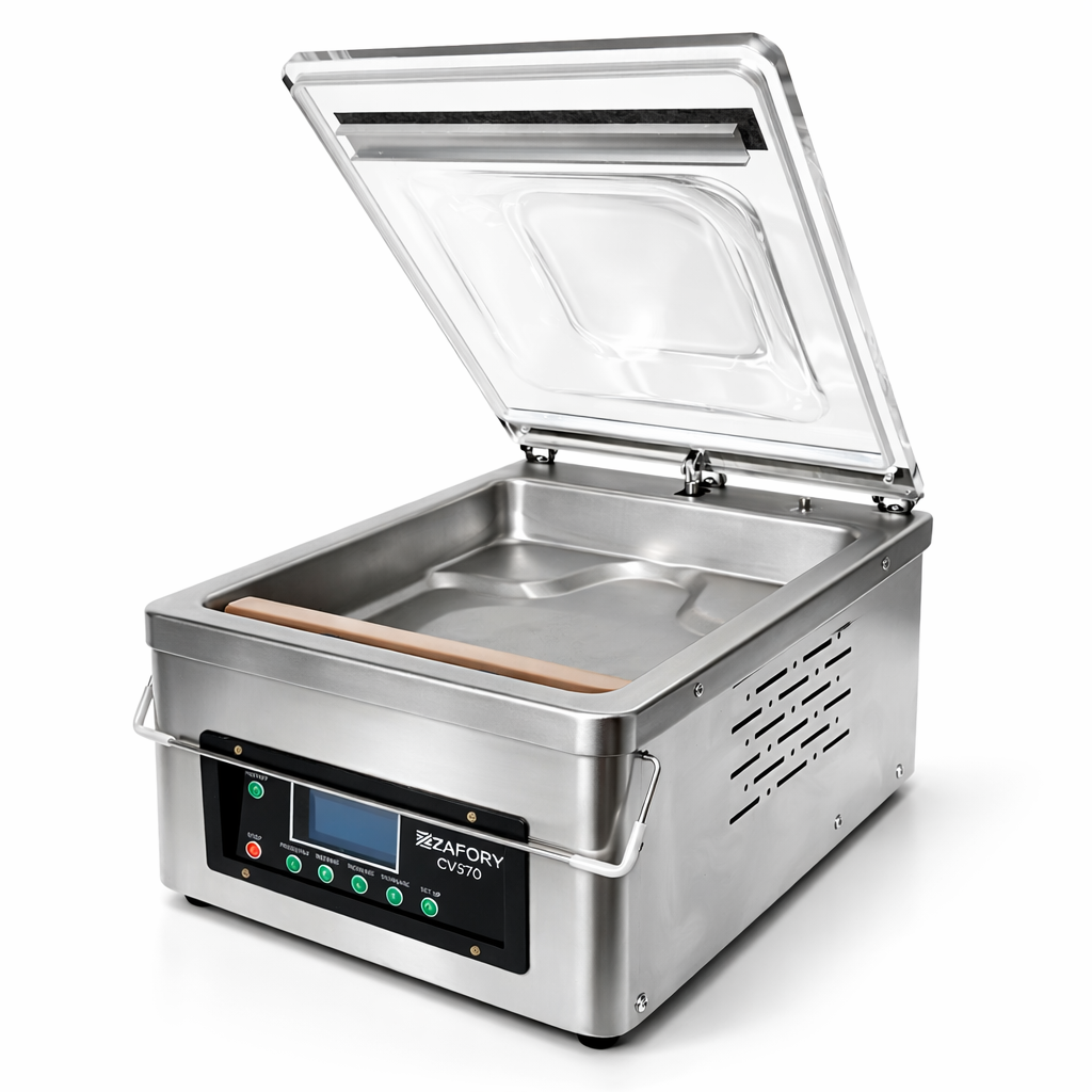 CV570 Máquina Empacadora al Alto Vacío de Cámara ZAFORY